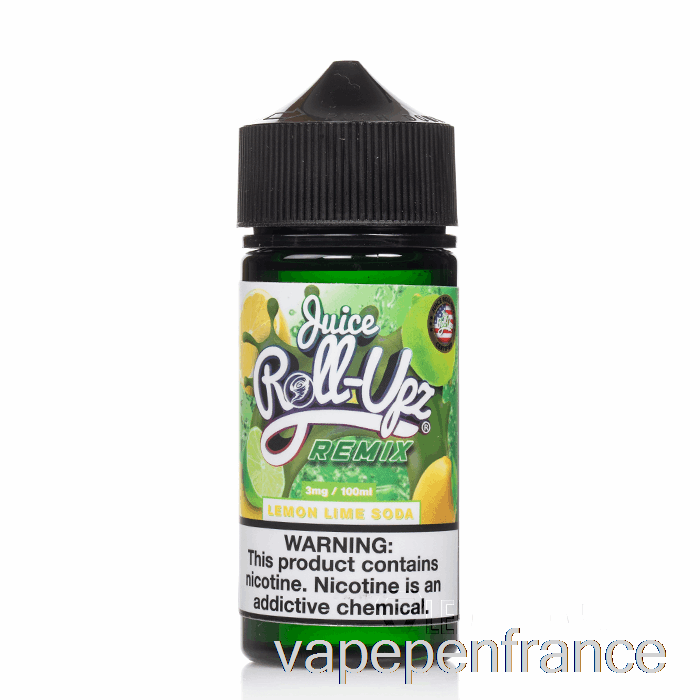 Soda Citron-lime - Jus Roll Upz Remix - 100 Ml 0 Mg Stylo Vape